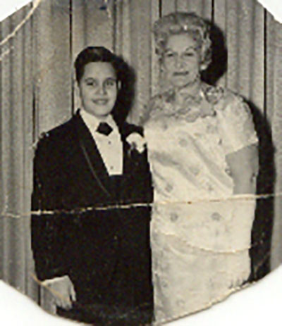 Tedd Bar Mitzvah with Grandma Ida